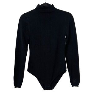 Novo Black Metallic Knit Bodysuit $205 NWT US 2